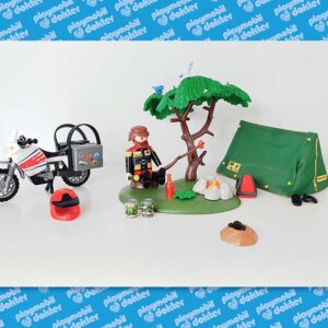 Playmobil 5438 Motorrijder Met Campeerplaats