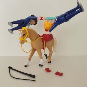 Playmobil 6933 Voltigeteam met paard Gymnasten Trainers