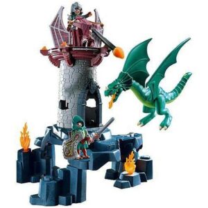 Playmobil 5913 Kasteel toren met ridders, draak en katapult