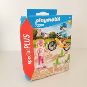 Playmobil 70061 Kinderen Met Fiets En Skates – Nieuw