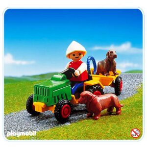 Playmobil 3715 Jongen Met Tractor En Honden