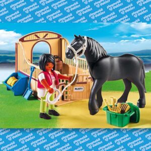 Playmobil 5519 Zwarte paarden met paardenbox