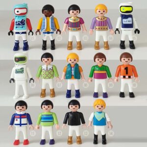 Playmobil Jongens Robots, Broek lang Wit