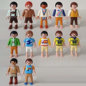 Playmobil Jongens, Korte Broek, Bruin, Wit, Geel