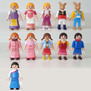 Playmobil Meisjes in Jurk, Konijnen