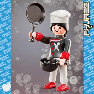 Playmobil Figures Serie 4 – Chef-kok in zwart uniform