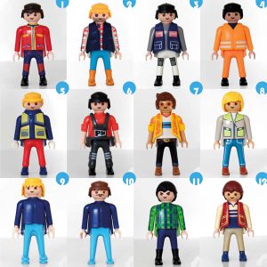 Luchtverkeersbegeleider, Trucker, Monteur, Hippe Man, Getinte Man Playmobil Man Donkere Poppetjes