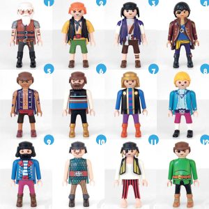 Playmobil Piraat, Prins, Ridder, Kapitein, Stuurman, Zwerver, Oude Opa, Man Poppetje