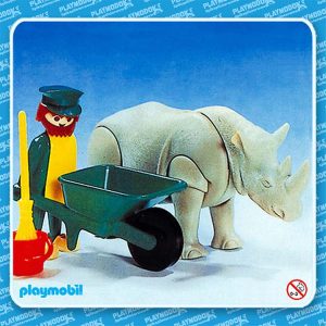 Playmobil 3516 Neushoorn verzorger