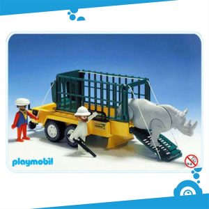 Playmobil 3529 Transportkooi met neushoorn