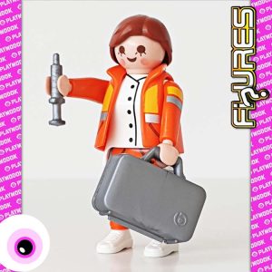 Playmobil Figures Serie 12 – Ambulance Medewerker / Medic Woman