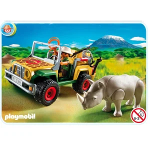 Playmobil 5904 Ranger’s voertuig en neushoorn