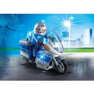 Playmobil 6876 Motorradstreife met LED-knipperlicht