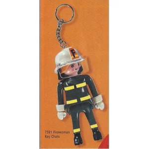 Playmobil 7591 Brandweervrouw sleutelhanger