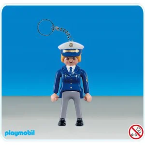 Playmobil 7685 Vrouwelijke politieagent sleutelhanger