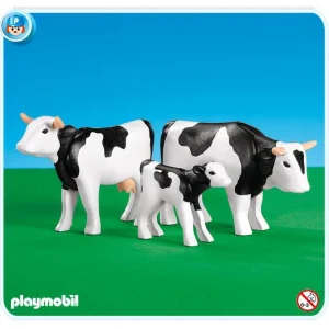 Playmobil 7892 2 Zwarte Koeien met Kalf