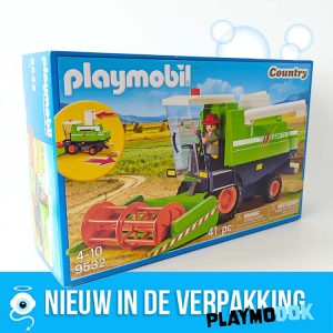 Playmobil 9532 Boer op de Maaidorser Graanmachine