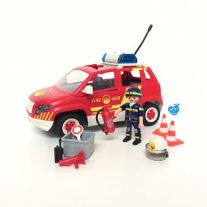 Playmobil 5364 Brandweer Comandant Met Dienstwagen Met Licht En Sirene