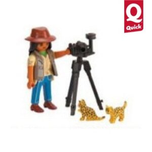 Playmobil Figure Quick 2015 Ontdekkingsreiziger met babyluipaarden