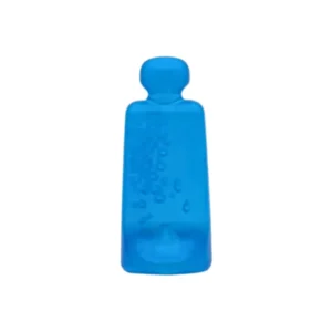 Fles blauw/ transparant